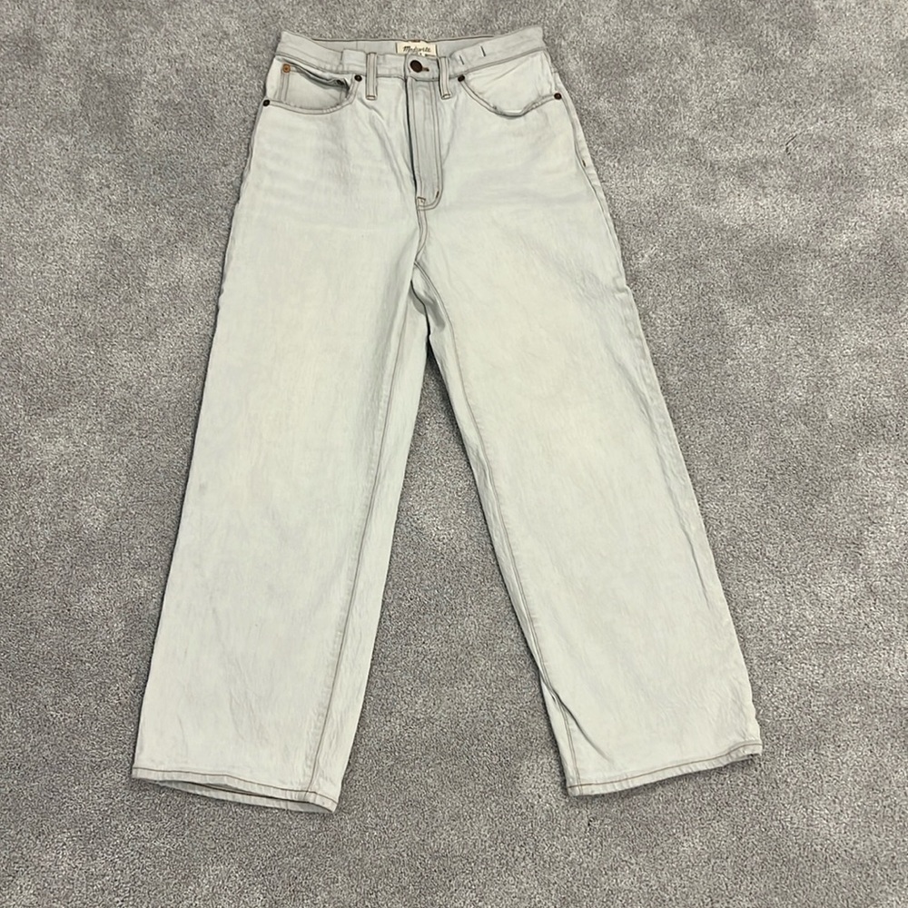 Madewell perfect vintage wide leg crop jean size 27
